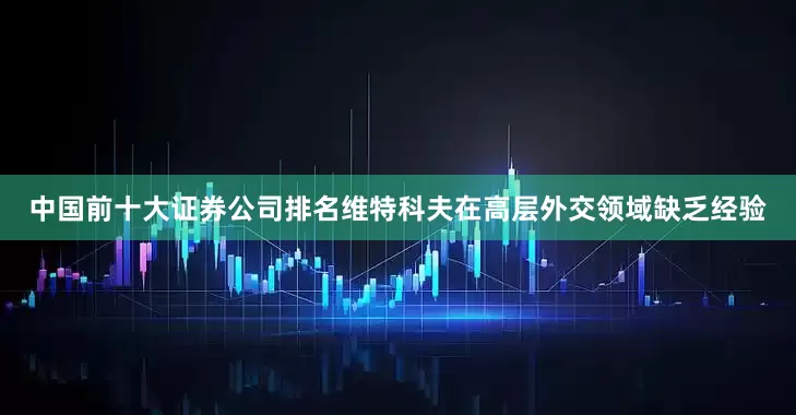 中国前十大证券公司排名维特科夫在高层外交领域缺乏经验